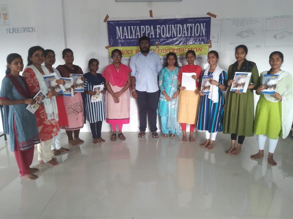 Malyappa Foundation Books Donation Time